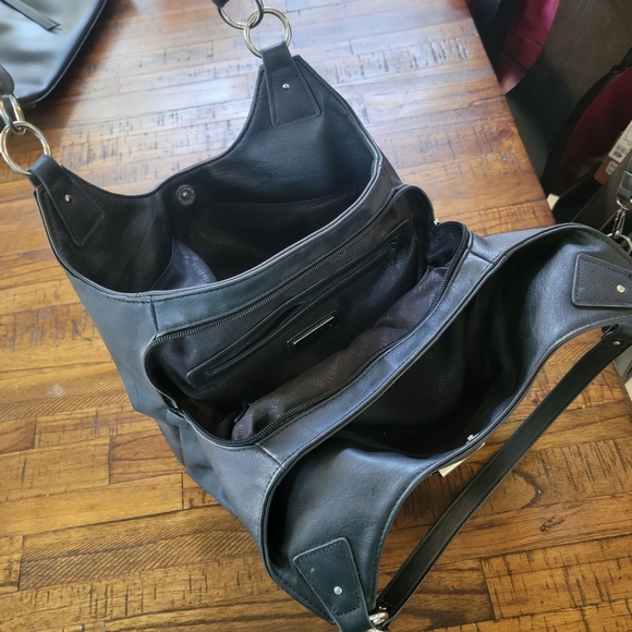 Rosetti Black Triple Section Shoulder Bag - Picture 8 of 15